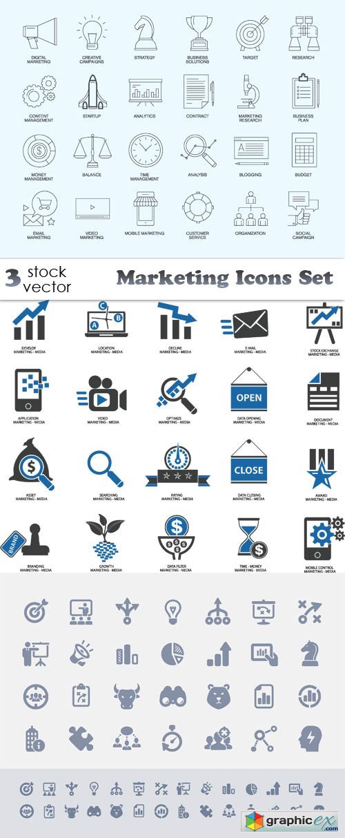 Vectors - Marketing Icons Set