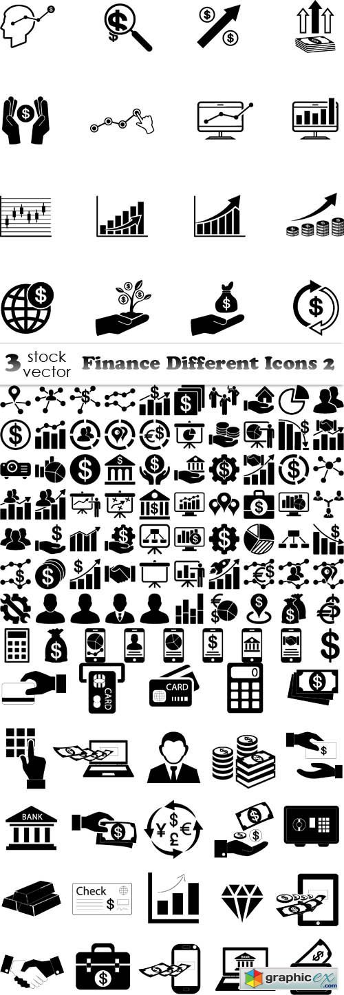 Vectors - Finance Different Icons 2