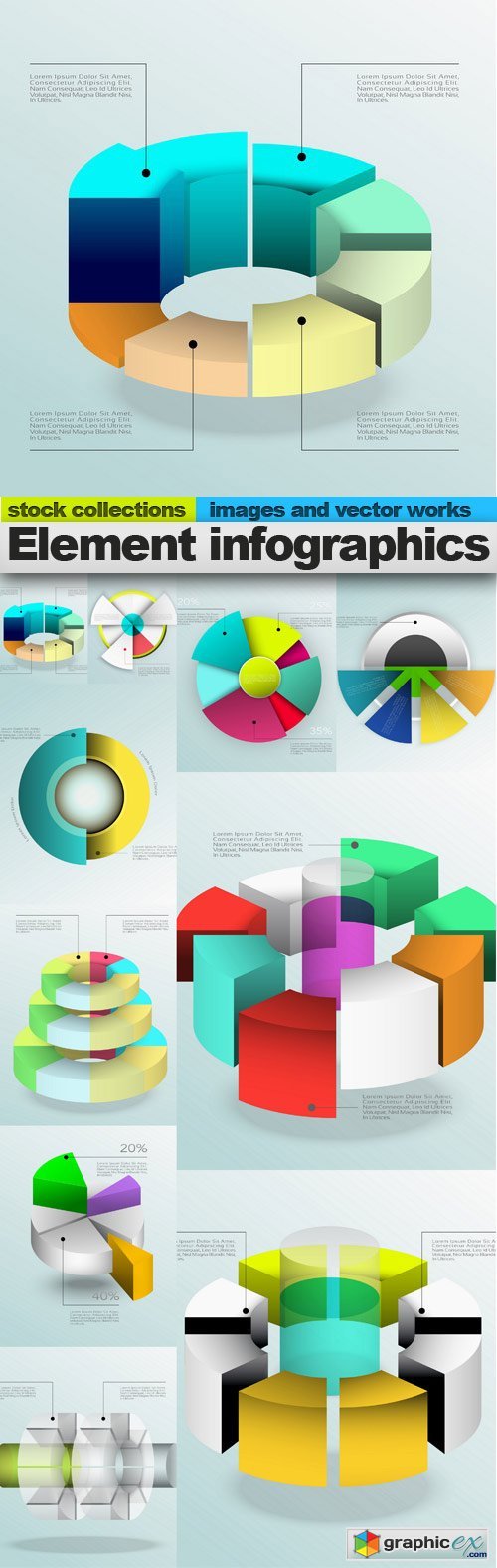 Element infographics, 10 xEPS
