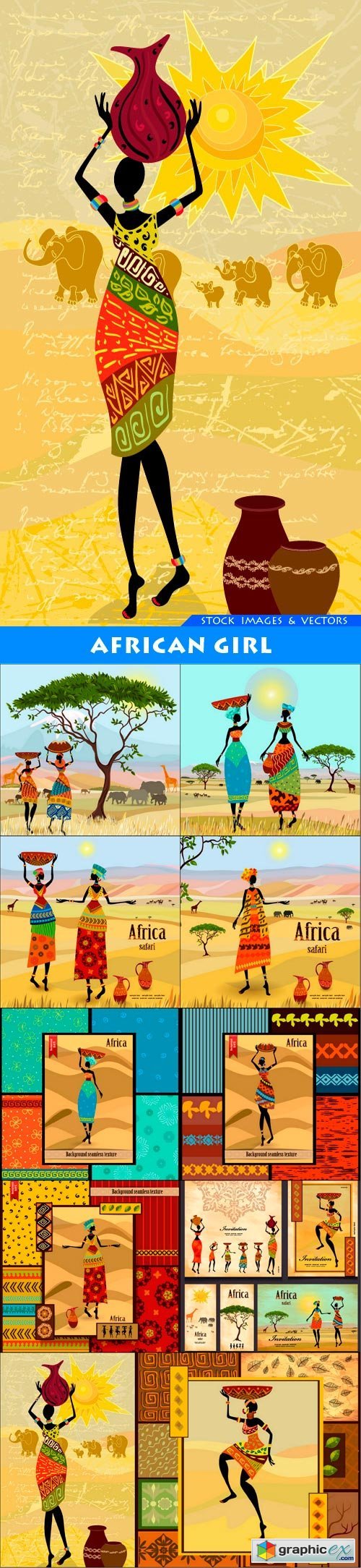 African-girl 10X EPS