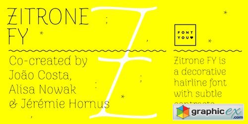Zitrone FY Font - 1 Font