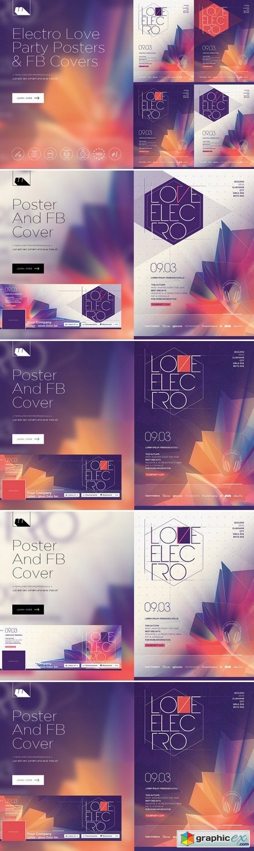 Electro Love 4 Posters