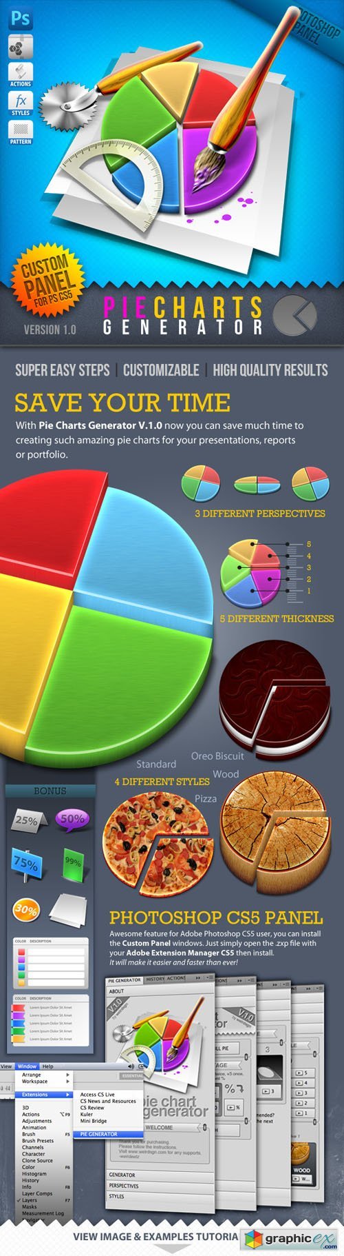 Infographic Tool Series: 3D Pie Charts Generator
