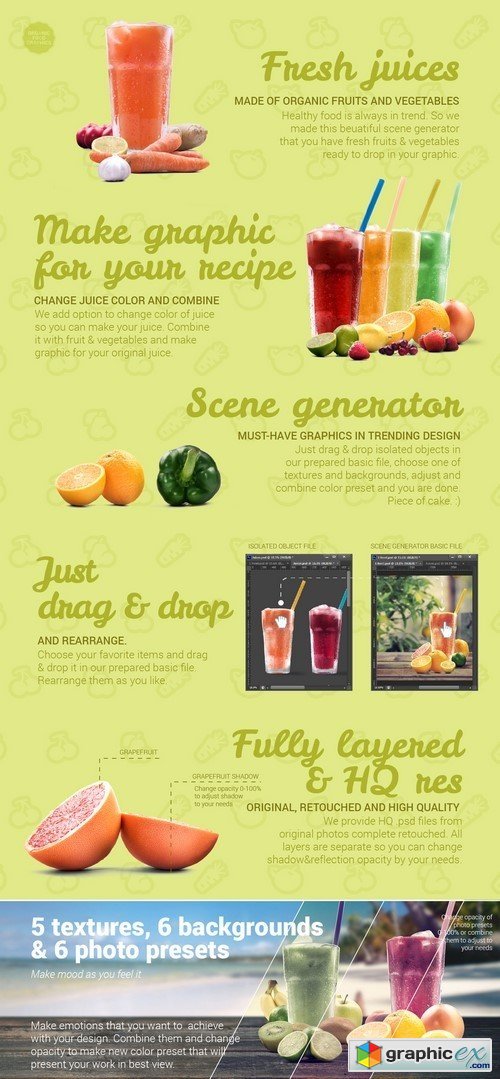 Organic Juice Maker Scene Generator