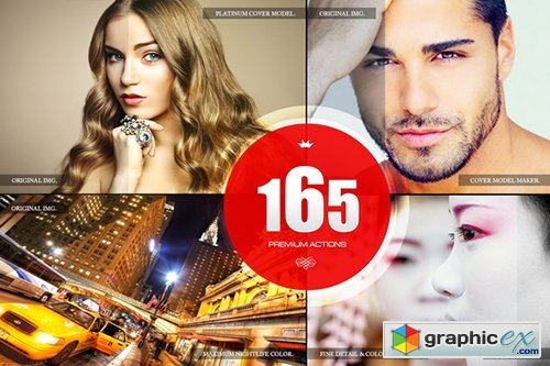 165 Premium Photoshop Actions 15150