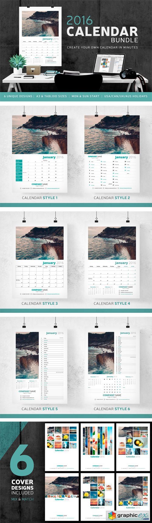 Calendar Bundle - 2016