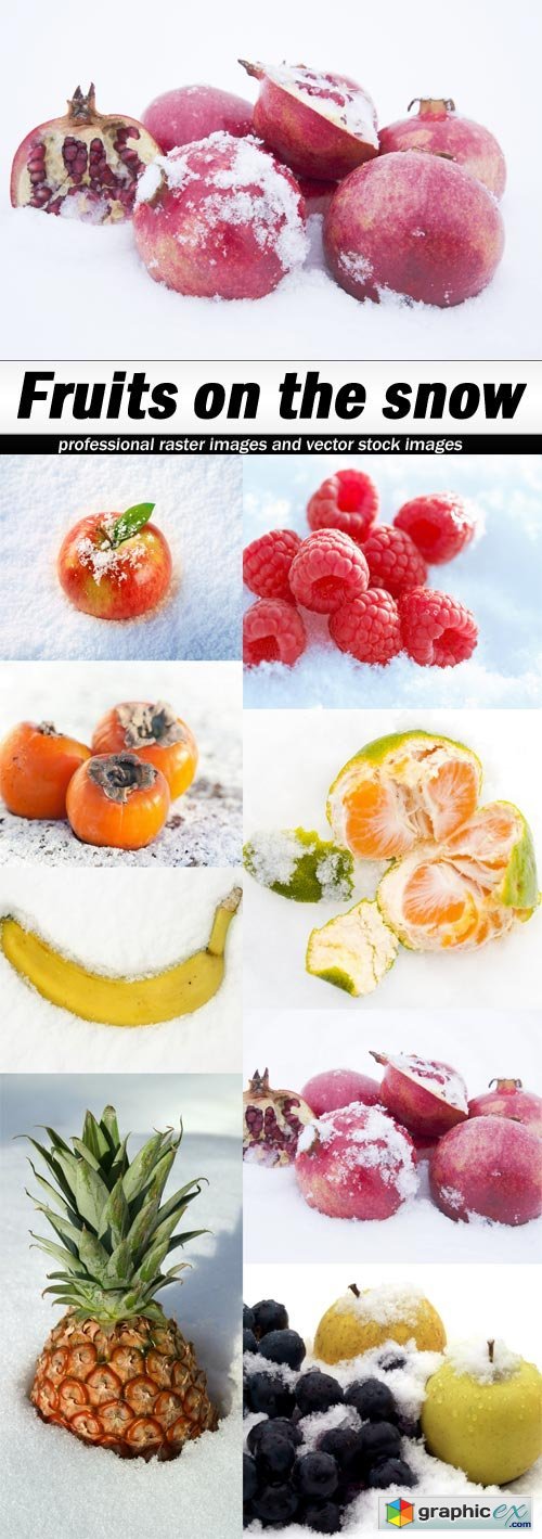 Fruits on the snow