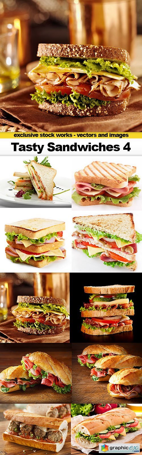 Tasty Sandwiches 4 - 10xUHQ JPEG