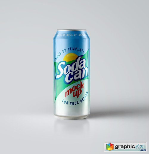 Large Psd Soda Can Mock Up