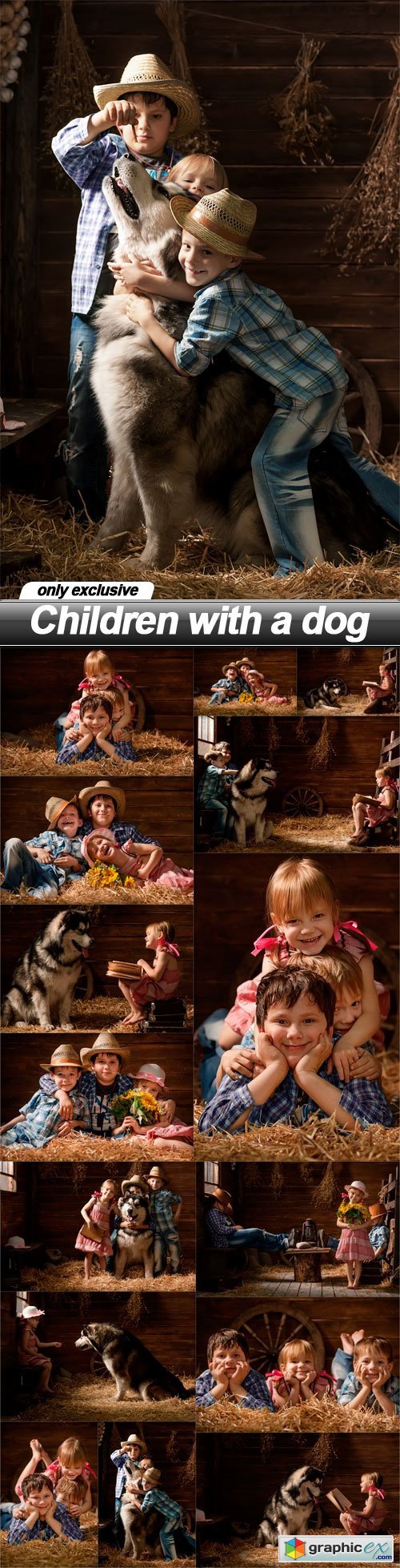 Children with a dog - 15 UHQ JPEG