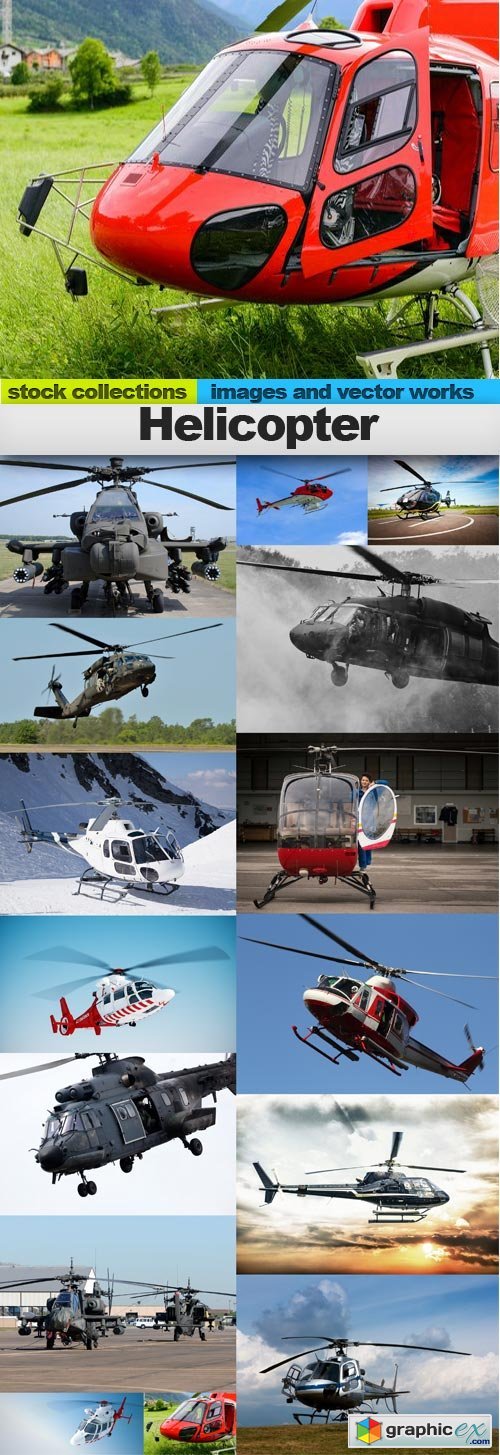 Helicopter, 15 x UHQ JPEG