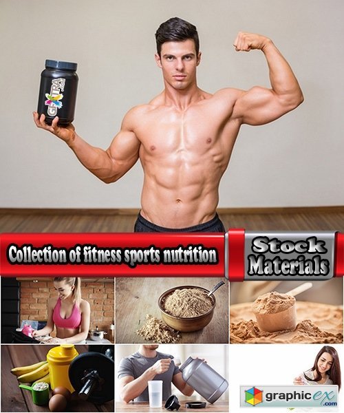 Collection of fitness preparation healthy eating vitamin tablet sports nutrition 25 HQ Jpeg