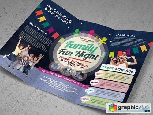 Family Fun Day Trifold Brochures