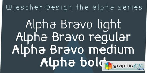 Alpha Bravo Font Family