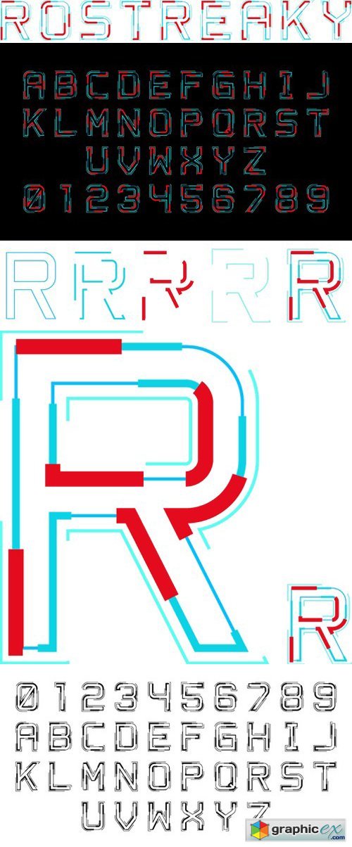 Rostreaky - Hi-Tech Display Typeface