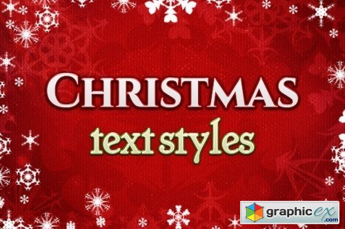 Christmas text styles