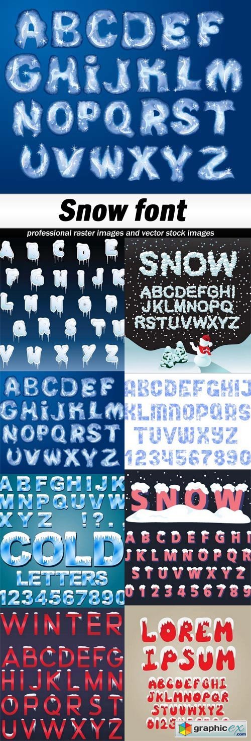 Snow font