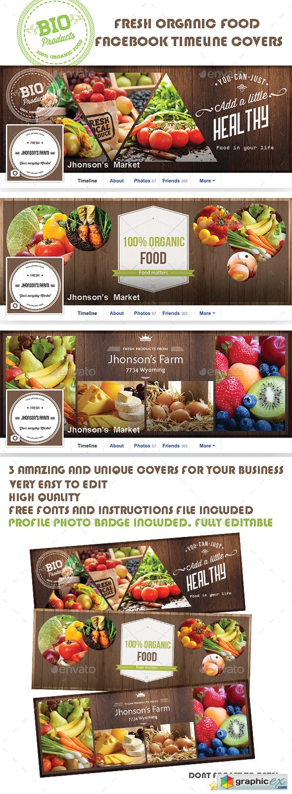 Organic Food Facebook Covers