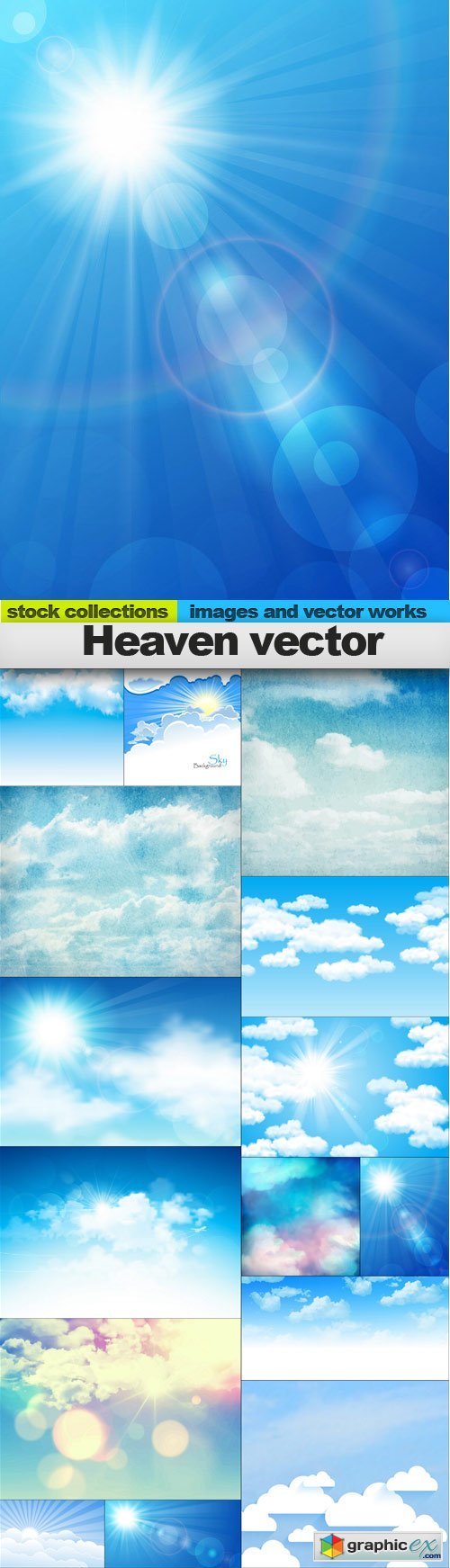 Heaven vector, 15 x EPS