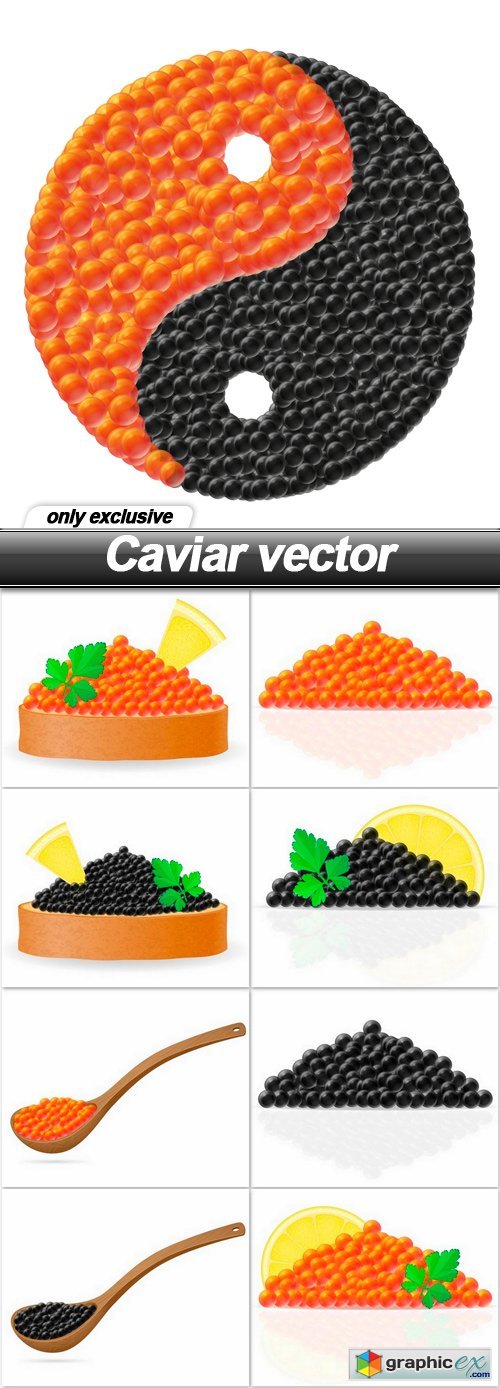 Caviar vector - 9 EPS