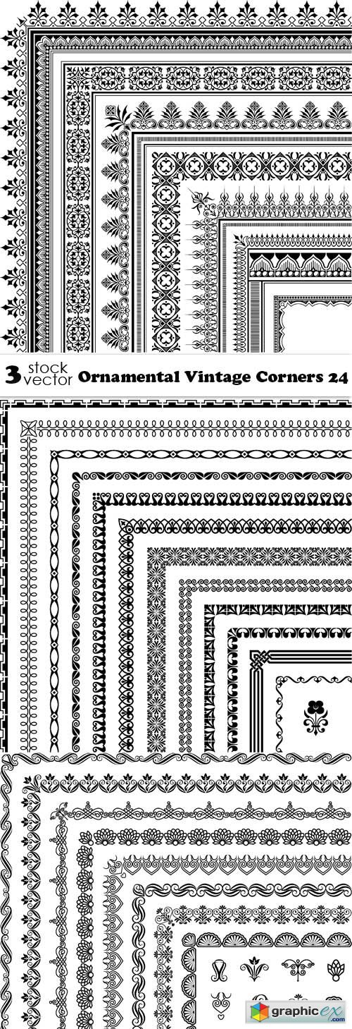 Vectors - Ornamental Vintage Corners 24