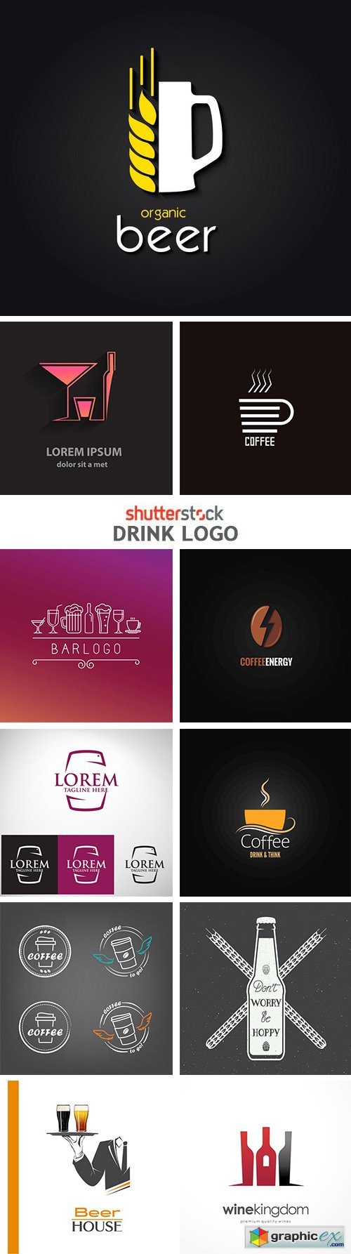 Drink Logo - 25xEPS