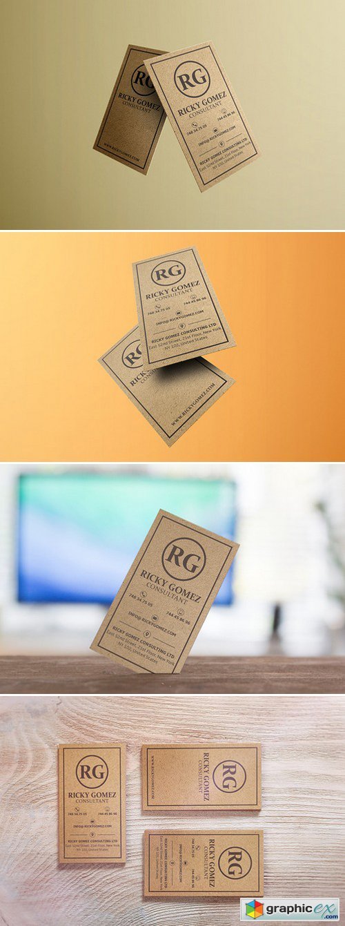 Kraft Paper Minimal Business Card