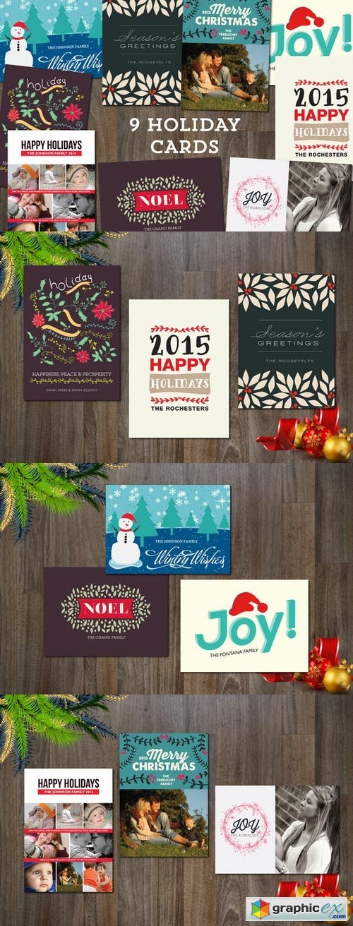 9 Holiday Cards Templates_1