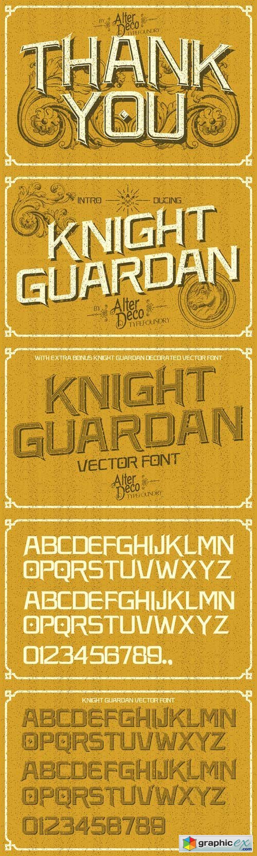 Knight Guardan font + BONUS