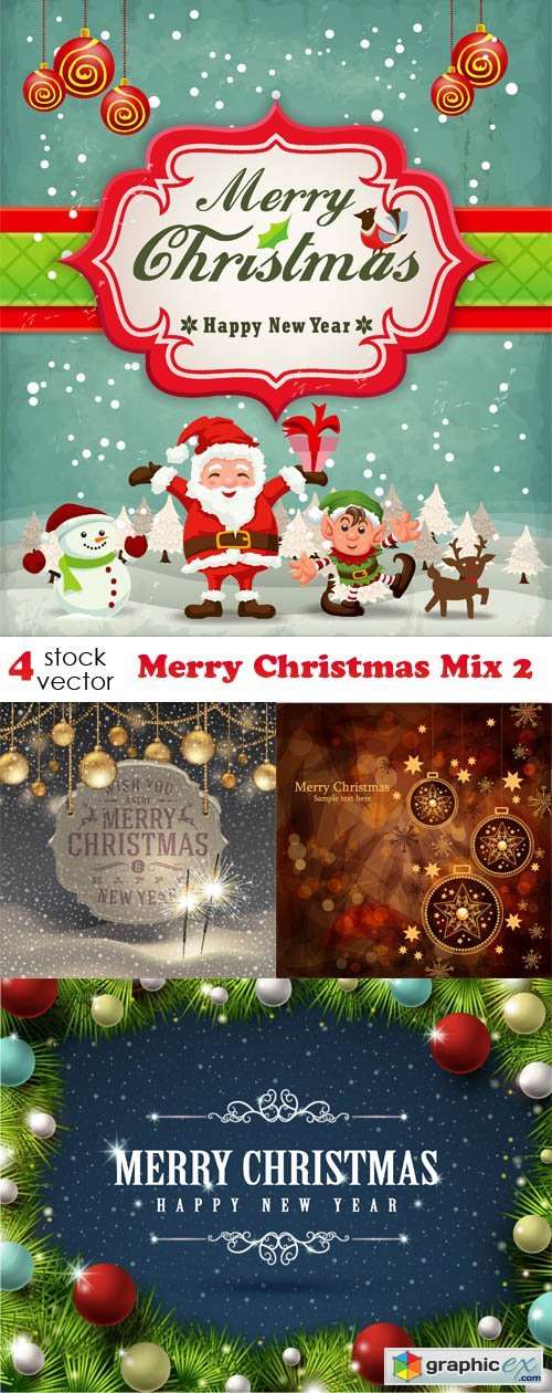 Vectors - Merry Christmas Mix 2