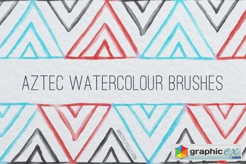 53 Aztec Watercolour Brushes