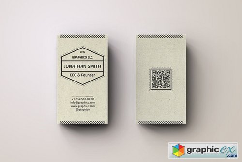 Simple Textured Business Card - 20