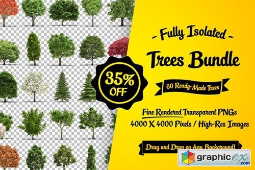 Fully Isolated Trees Bundle - 60 pcs