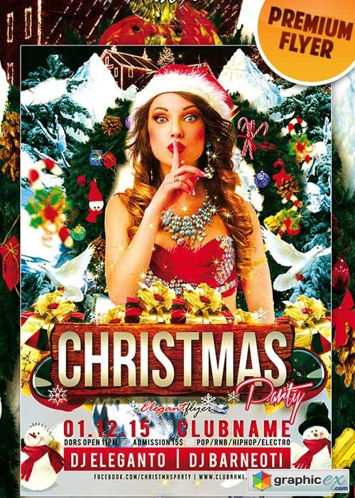 Christmas Party flyer Template V2