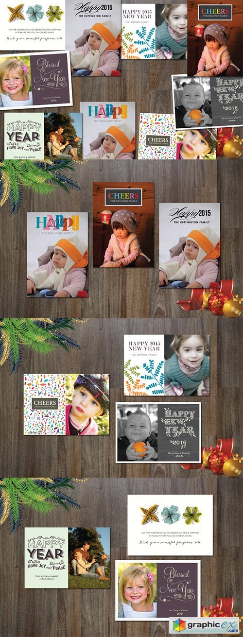 9 New Year Cards Templates