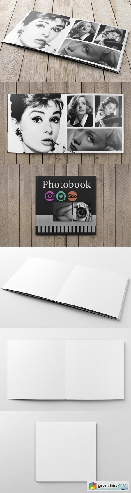 Square Photobook Mock-Up