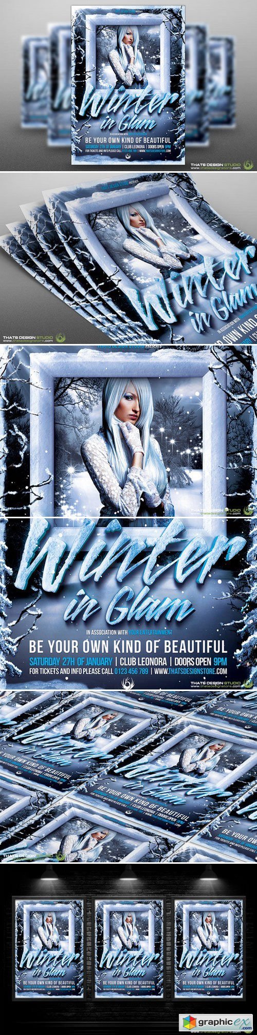 Winter Glam Flyer Template V1