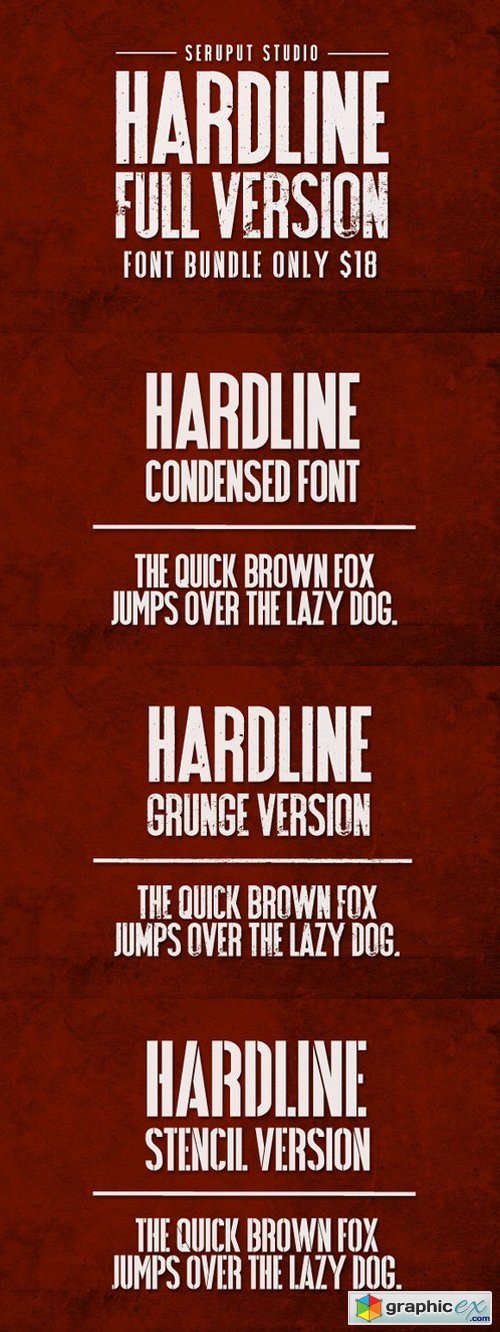 Hardline Font Bundle