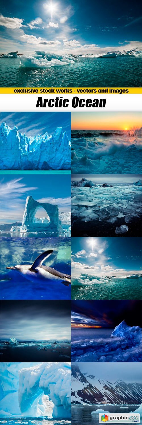 Arctic Ocean - 10x JPEGs