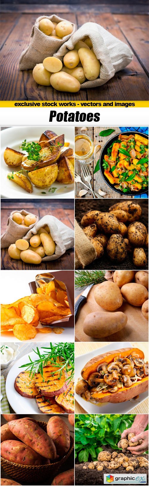Potatoes - 10x JPEGs