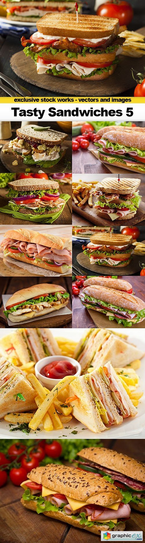 Tasty Sandwiches 5 - 10xUHQ JPEG