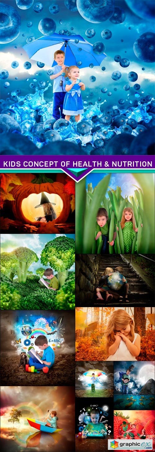 Kids concept of health & nutrition 12x JPEG