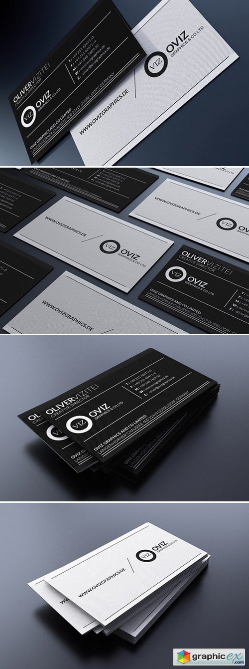 Black And White Business Card 160693