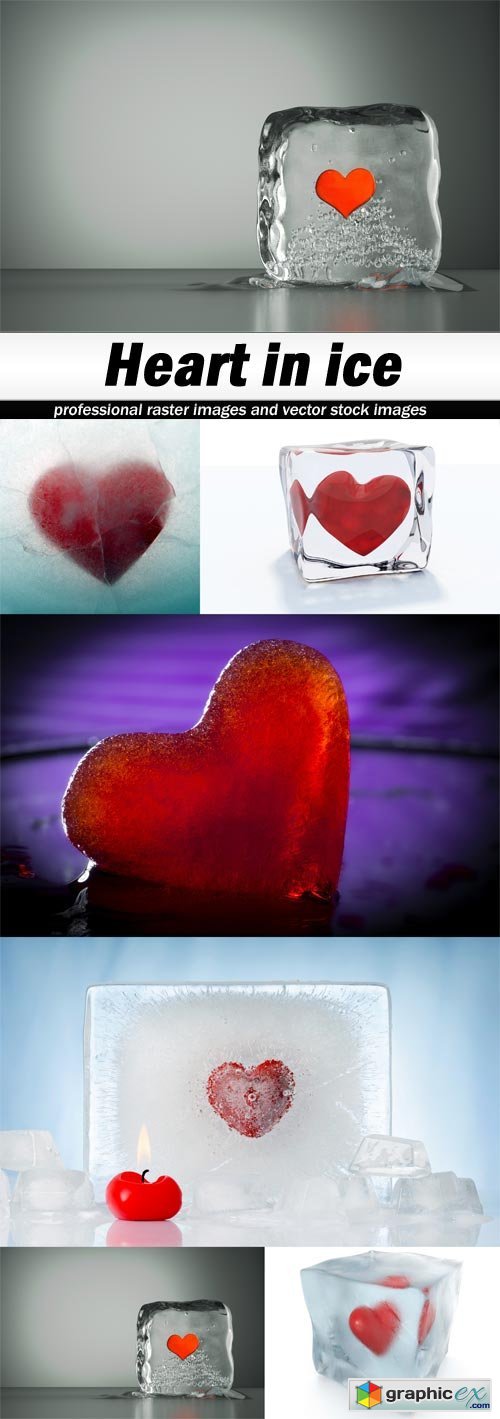 Heart in ice