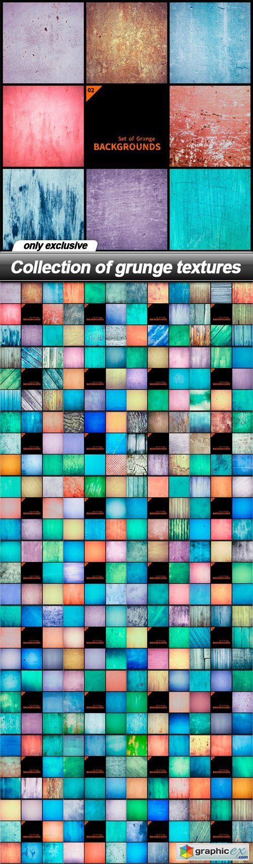 Collection of grunge textures - 36 UHQ JPEG