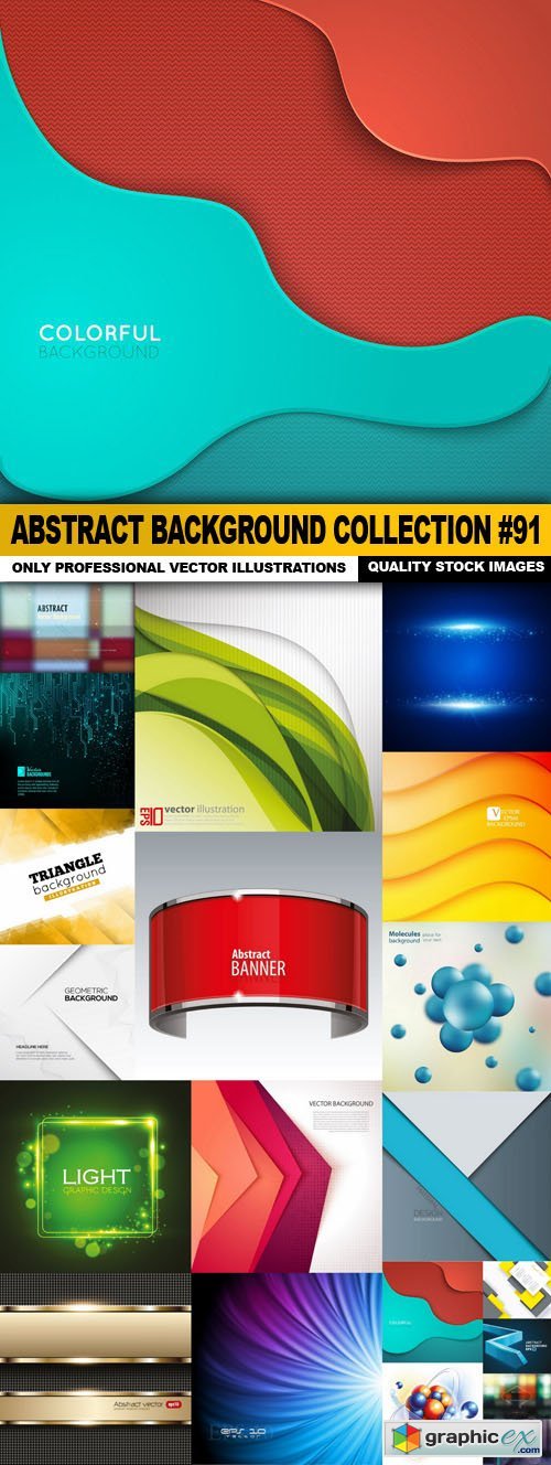 Abstract Background Collection #91 - 20 Vector