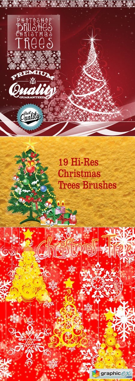Christmas Tree Photoshop Brushes