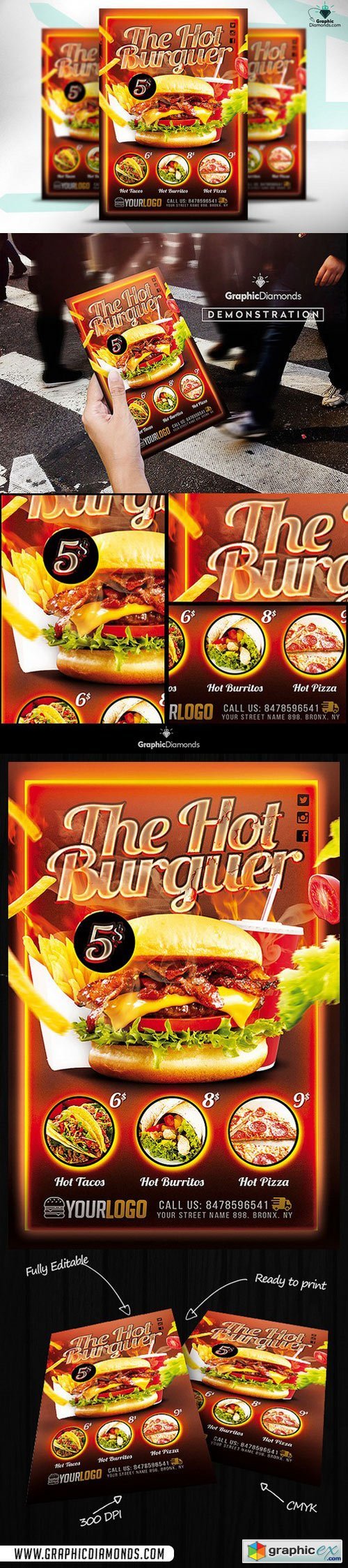 Fast Food Promotion Flyer PSD