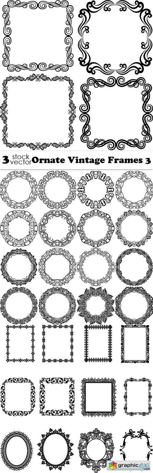 Vectors - Ornate Vintage Frames 3