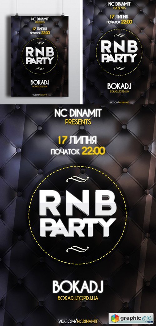 RnB Party Flyer